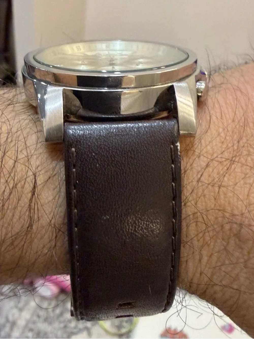Armani Exchange Outerbanks AX2506 Mens Chronograph Brown Leather Watch 45mm AX